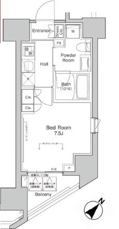 プラウドフラット浅草橋IIの物件間取画像